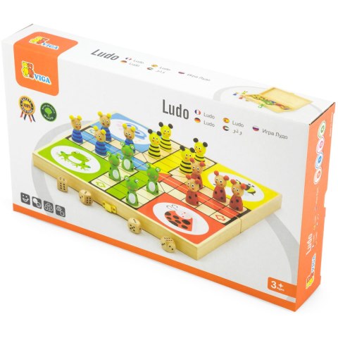 VIGA Drewniana gra Ludo Chińczyk