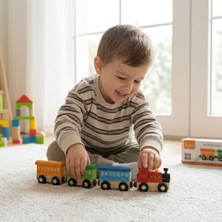 Viga Drewniane Puzzle Pszczoła Układanka Montessori Edukacyjna 18m+ Owad