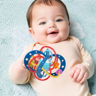 WOOPIE BABY Zabawka Sensoryczna 2w1 Gryzak Grzechotka Montessori