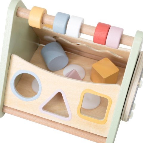 VIGA Drewniana Układanka Sorter Kształtów Montessori Klocki Liczydło PolarB