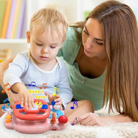 WOOPIE BABY Kierownica Samochodowa Interaktywna z Swiatłami Dźwiękiem