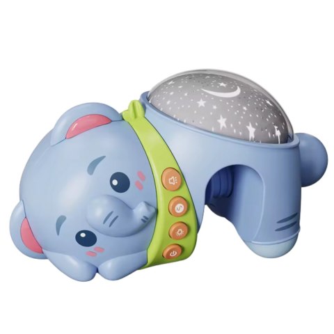 WOOPIE BABY Projektor Gwiazd Rzutnik Lampka Nocna dla Dzieci Słonik