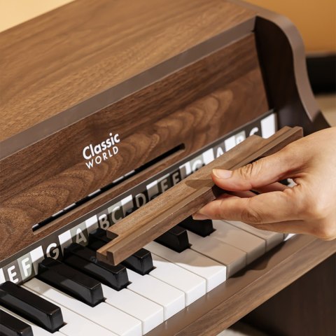 CLASSIC WORLD Drewniane Pianino Klasyczne + Książeczka do Nauki