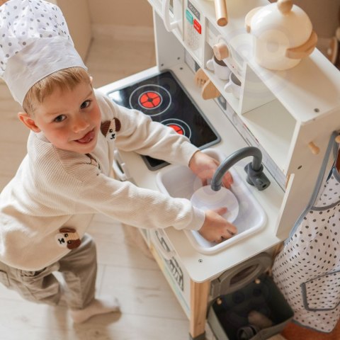 WOOPIE GREEN Duża Drewniana Kuchnia Interaktywna 9w1 z Pralką i Tablicą
