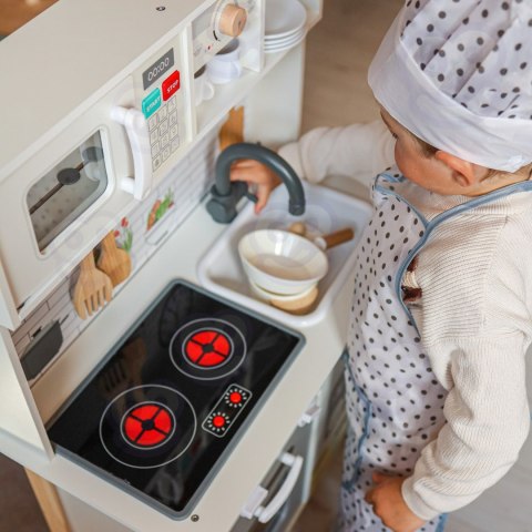 WOOPIE GREEN Duża Drewniana Kuchnia Interaktywna 9w1 z Pralką i Tablicą