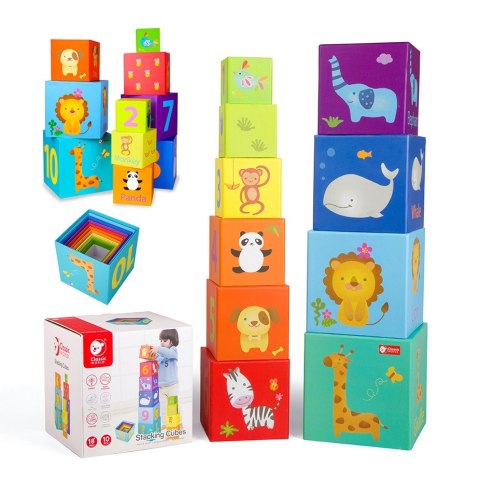 CLASSIC WORLD Magic Box Klocki Układanka Wieża Pudełko Zabawka Edukacyjna