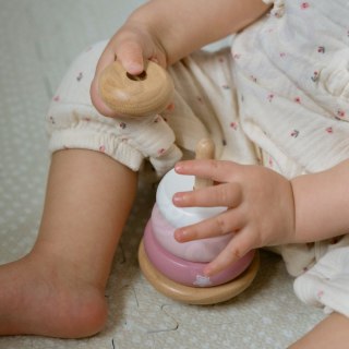 VIGA PolarB Drewniana Piramidka Edukacyjna - Lisek