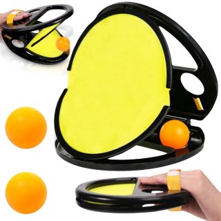 WOOPIE Catch Ball Gra Zręcznościowa Rzucaj Łap Paletka+ 2 Piłki