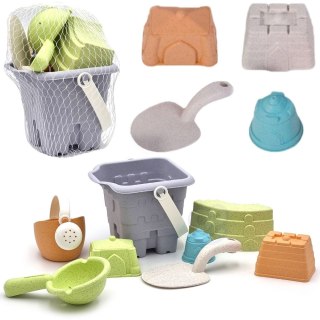 WOOPIE Zestaw do Piasku w Wiaderku Wieża 8 el. BIODEGRADOWALNY ORGANICZNY MATERIAŁ