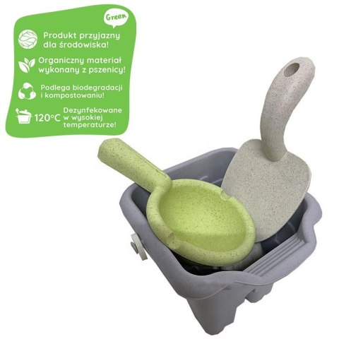 WOOPIE Zestaw do Piasku w Wiaderku Wieża 8 el. BIODEGRADOWALNY ORGANICZNY MATERIAŁ