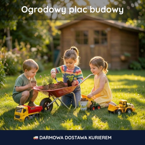 🚜 MEGA ZESTAW 5w1: Ogrodowy Plac Budowy XXL
