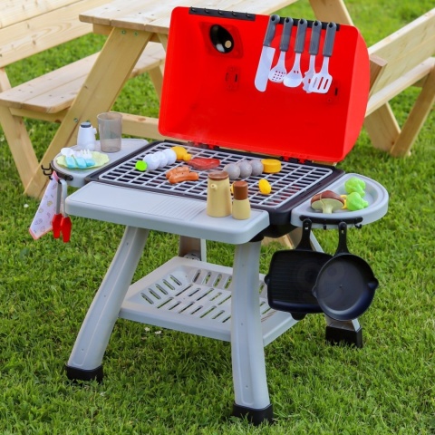 🔥 Letnie BBQ Garden Party 3w1: Wielki Grill z dymem + Zlewozmywak z kuchnią + Warzywa na rzepy