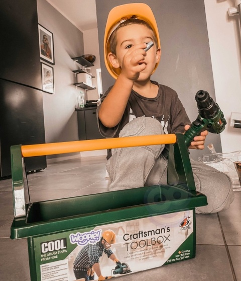 🧑‍🌾 Zestaw Małego Ogrodnika 4w1: Kosiarka Little Tikes + Skrzynka z Wkrętarką + Metalowe Konewki i Narzędzia