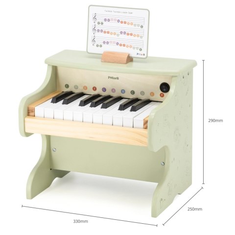 VIGA PolarB Drewniane Pianino dla Dzieci Nauka Gry Nutki Instrument Montessori