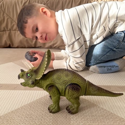 WOOPIE Dinozaur Zdalnie Sterowany RC Robot Triceratops