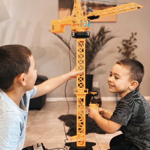 WOOPIE Dźwig Żuraw Zdalnie Sterowany 103 cm R/C Ciężarówka Koparka + 4 Akc.
