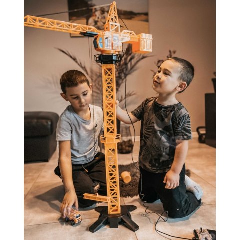 WOOPIE Dźwig Żuraw Zdalnie Sterowany 103 cm R/C Ciężarówka Koparka + 4 Akc.