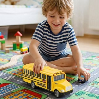 WOOPIE Interaktywny Autobus Szkolny Elektryczny 1:20 Światło Dźwięk Prezent