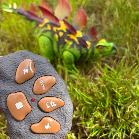 Woopie Dinozaur Zdalnie Sterowany RC Stegozaur Światło Dźwięk