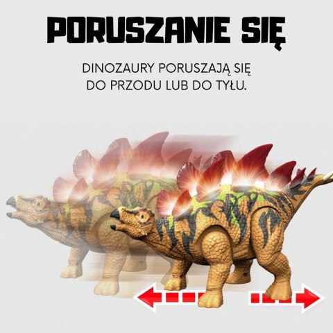 Woopie Dinozaur Zdalnie Sterowany RC Stegozaur Światło Dźwięk