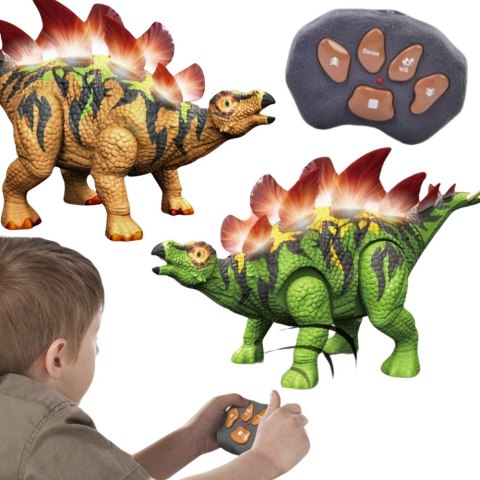 Woopie Dinozaur Zdalnie Sterowany RC Stegozaur Światło Dźwięk