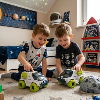 Woopie Łazik Kosmiczny Interaktywny Auto Astronauta Figurka Radar Dźwięk