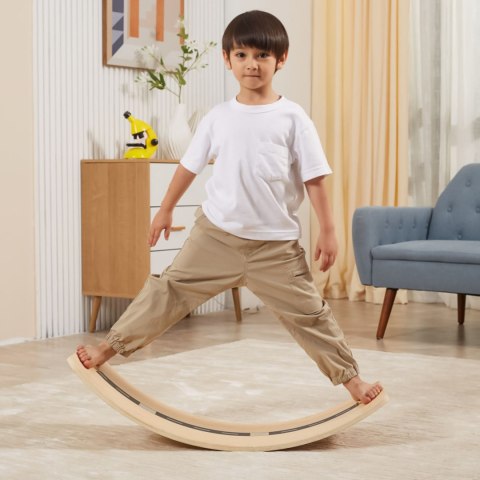 VIGA Drewniana Deska do Balansowania Ruch i Zabawa Montessori