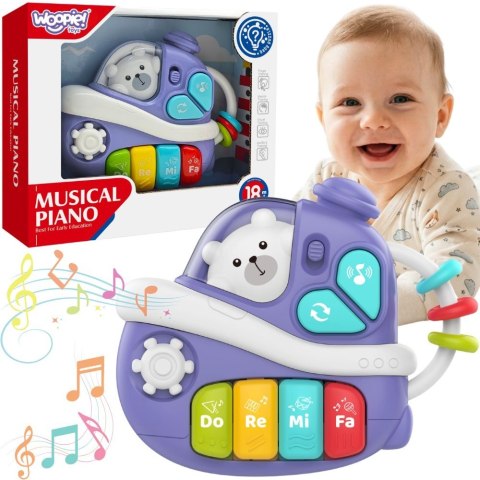 WOOPIE BABY Interaktywne Muzyczne Pianinko Statek