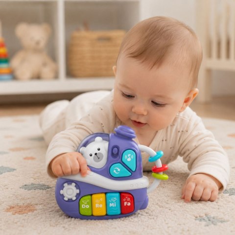 WOOPIE BABY Interaktywne Muzyczne Pianinko Statek