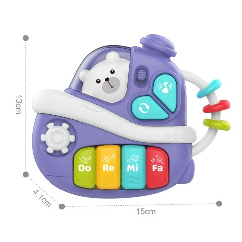 WOOPIE BABY Interaktywne Muzyczne Pianinko Statek