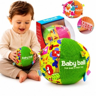 WOOPIE BABY Miękka Sensoryczna Piłka Pani Metka z Wszywkami dla Malucha + Dźwięk