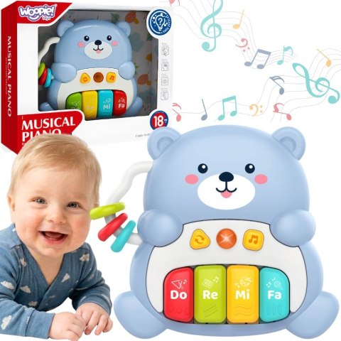 WOOPIE BABY Pianinko Interaktywne Muzyczny Miś 1 el.