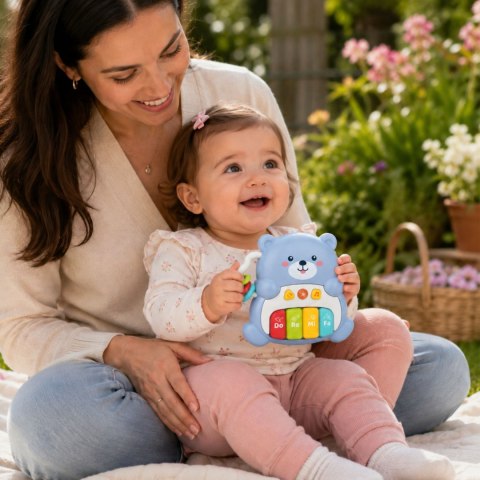 WOOPIE BABY Pianinko Interaktywne Muzyczny Miś 1 el.
