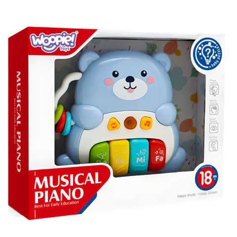 WOOPIE BABY Pianinko Interaktywne Muzyczny Miś 1 el.