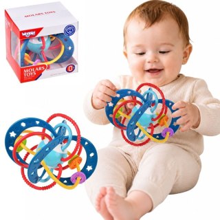 WOOPIE BABY Zabawka Sensoryczna 2w1 Gryzak Grzechotka Montessori