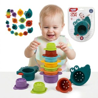 WOOPIE BABY Zabawka do Kąpieli Kubeczki Przelewowe Krokodylek