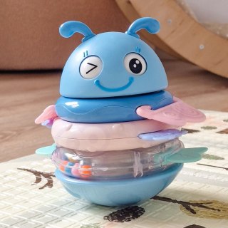 WOOPIE Baby Wańka Wstańka Zabawka Sensoryczna 2w1 Grzechotka Gryzak