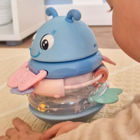 WOOPIE Baby Wańka Wstańka Zabawka Sensoryczna 2w1 Grzechotka Gryzak