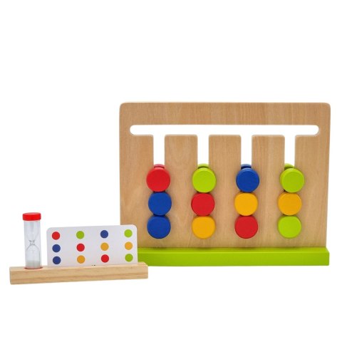 TOOKY TOY Gra Logiczna Układanka na Czas Kolory 30 Wzorów 18 el.