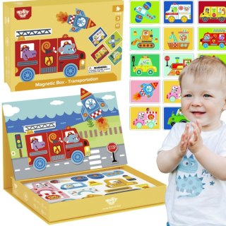 TOOKY TOY Układanka Edukacyjna Montessori Magnetyczne Pudełko dla Dzieci 80 el.