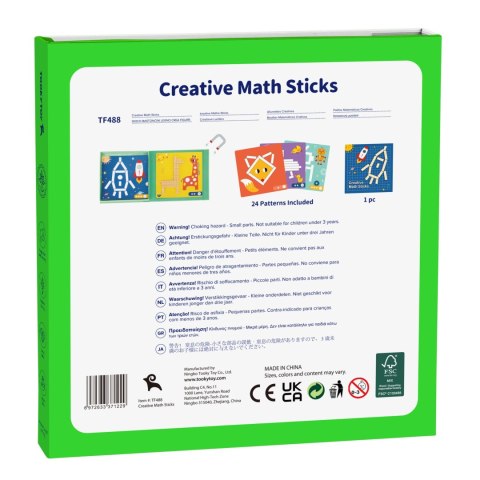 TOOKY TOY Układanka Gra Logiczna Łamigłówki Klocki Magnetyczne dla Dzieci 49 el.