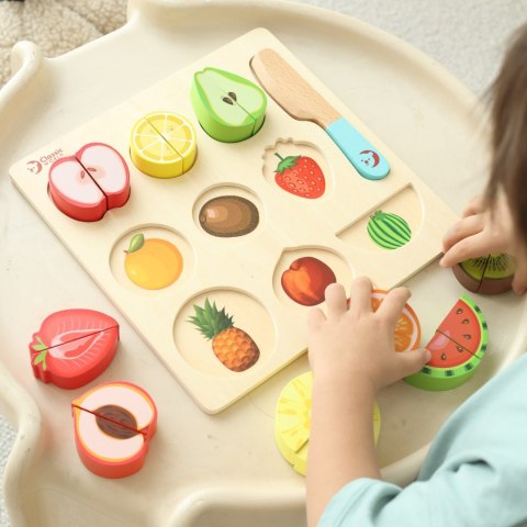 CLASSIC WORLD Zestaw do Krojenia Owoców na Rzepy MONTESSORI 20 el.