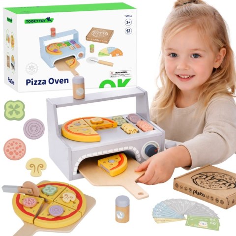 TOOKY TOY Pizzeria Drewniany Piec do Pizzy Akcesoria