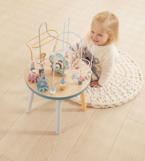 VIGA PolarB Drewniany Stolik Edukacyjny Manipulacyjny Przeplatanka Montessori