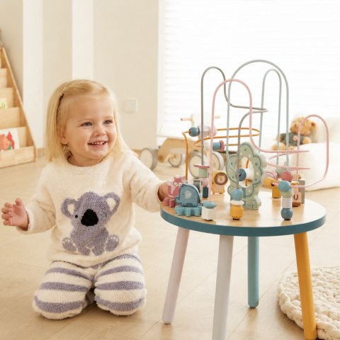 VIGA PolarB Drewniany Stolik Edukacyjny Manipulacyjny Przeplatanka Montessori