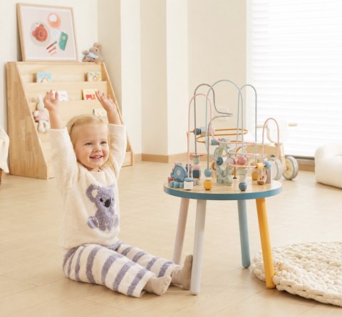 VIGA PolarB Drewniany Stolik Edukacyjny Manipulacyjny Przeplatanka Montessori