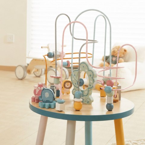 VIGA PolarB Drewniany Stolik Edukacyjny Manipulacyjny Przeplatanka Montessori