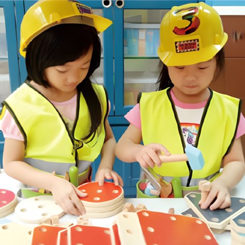 CLASSIC WORLD EDU Kask Ochronny Budowlany Roboczy Uniwersalny