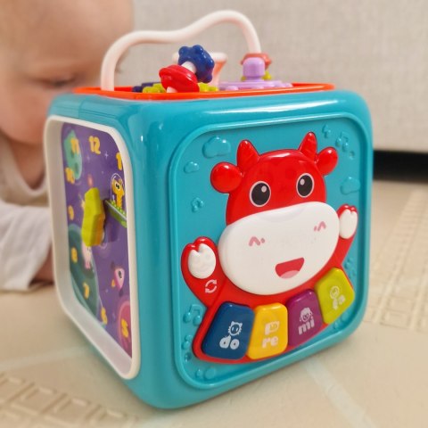 WOOPIE BABY Interaktywna Kostka Sensoryczna Edukacyjna Montessori Sorter 6w1