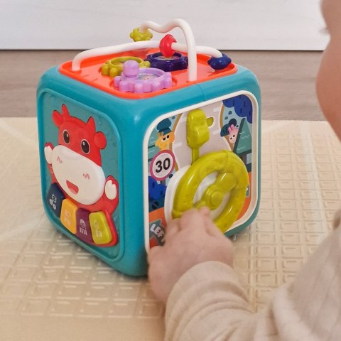 WOOPIE BABY Interaktywna Kostka Sensoryczna Edukacyjna Montessori Sorter 6w1